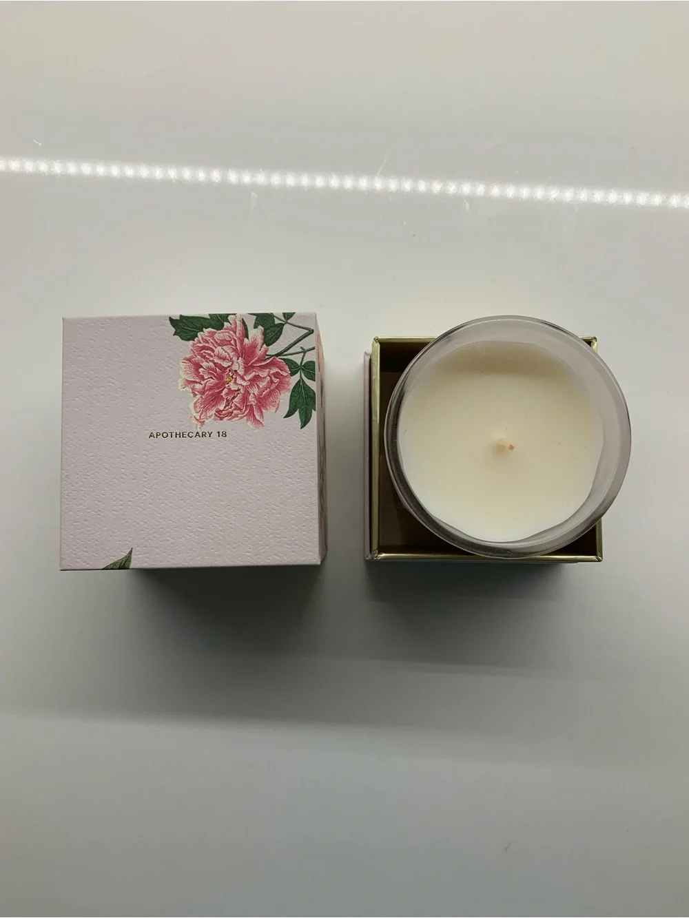 Anthropologie Peony Blush Candle